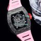 Richard mille RM055 Carbon Bezel Pink Rubber Strap(8)_th.jpg